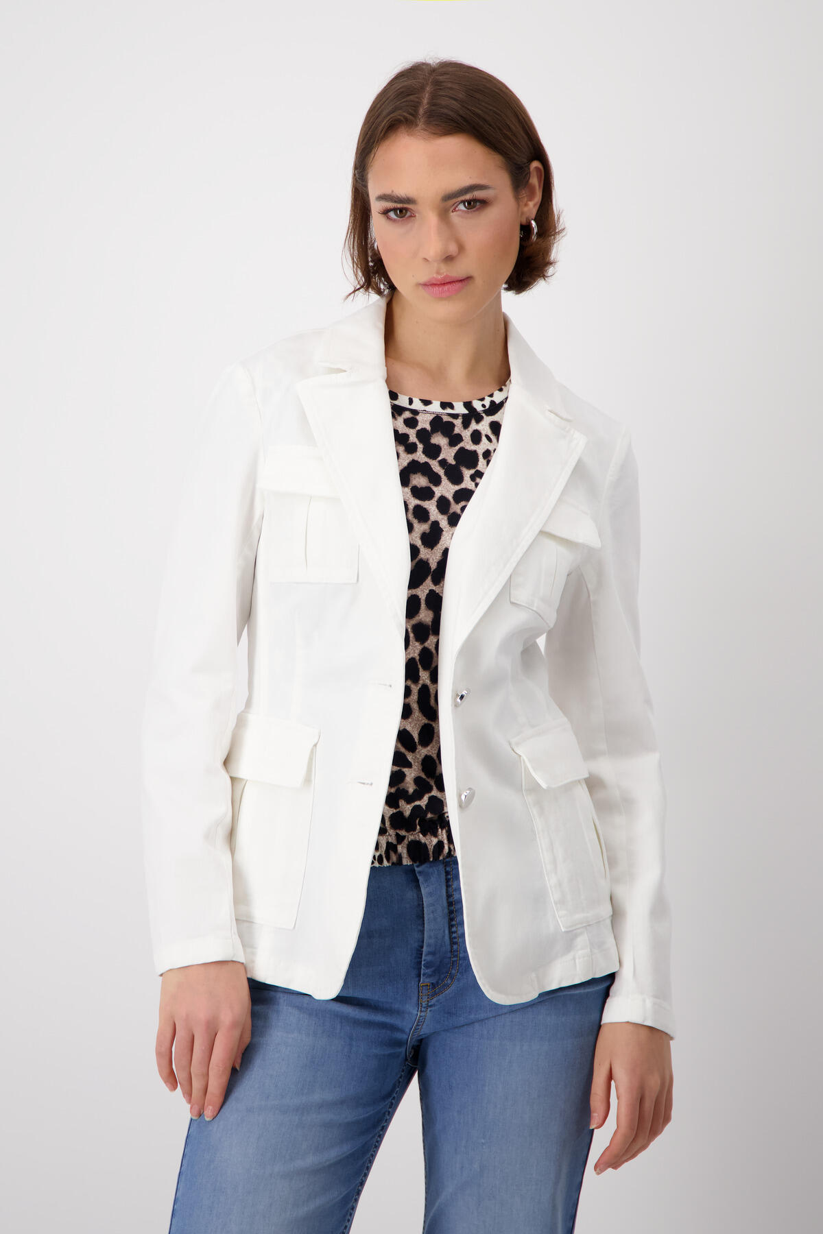 monari - Reverskragen Blazer off-white - Gr. - 44 von monari