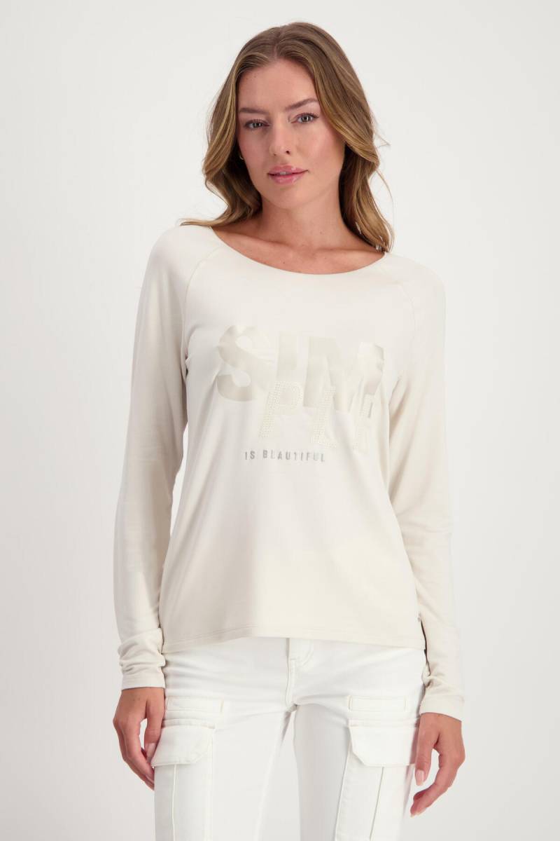 monari - Shirt mit Satin Print sandshell - Gr. - 46 von monari