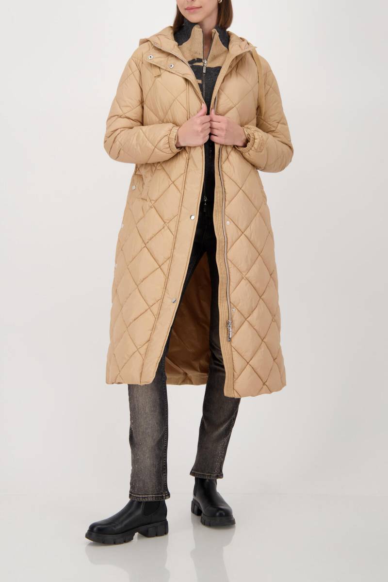 monari - Steppmantel mit Kapuze cognac - Gr. - 40 von monari