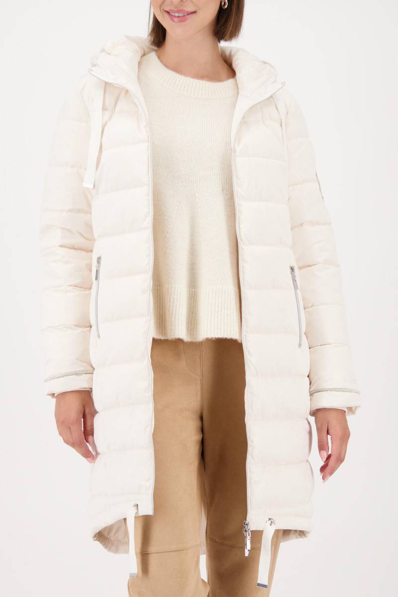 monari - Steppmantel mit Patch almond - Gr. - 42 von monari