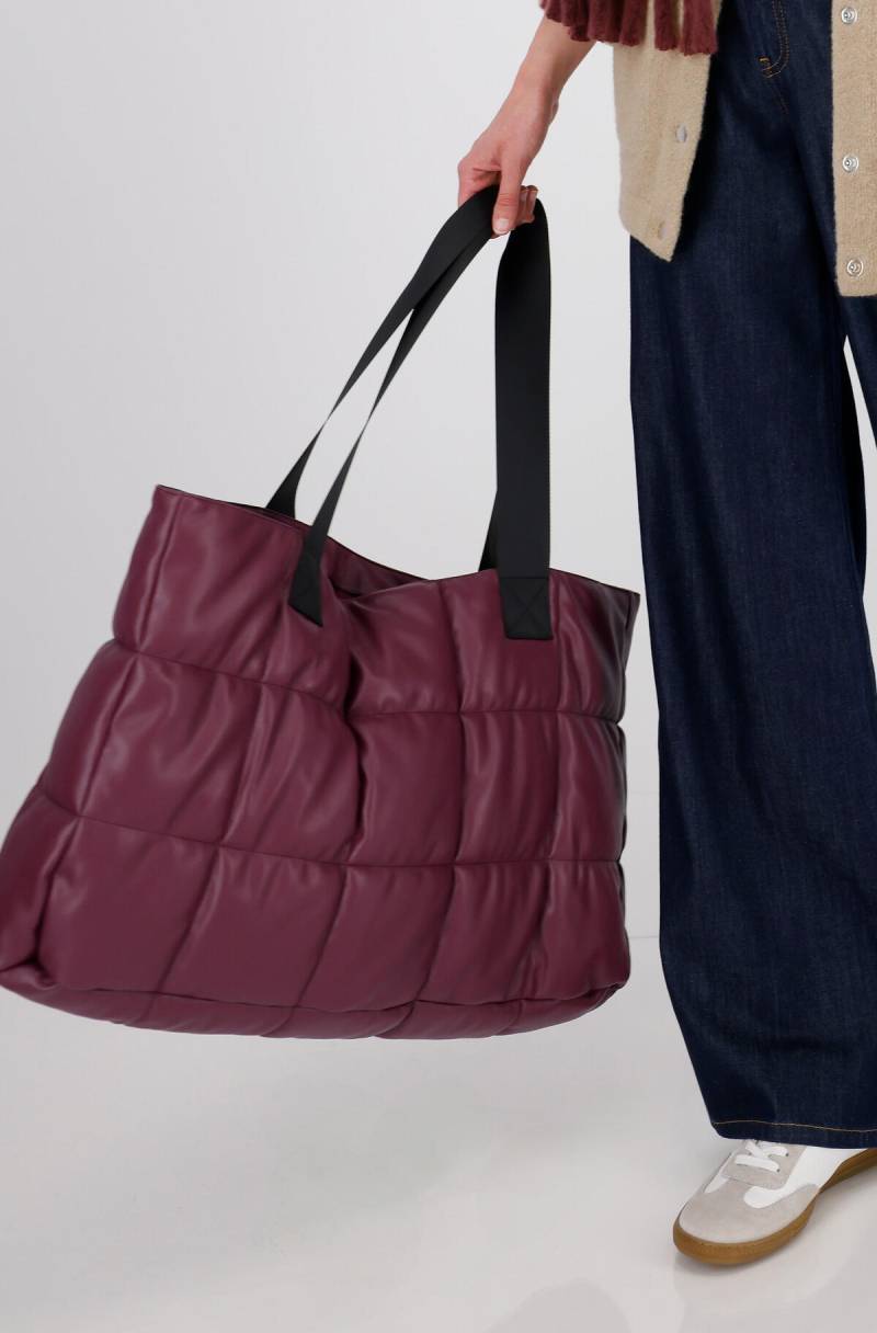 monari - Stepptasche mit Druckknopf bordeaux - Gr. - OS von monari