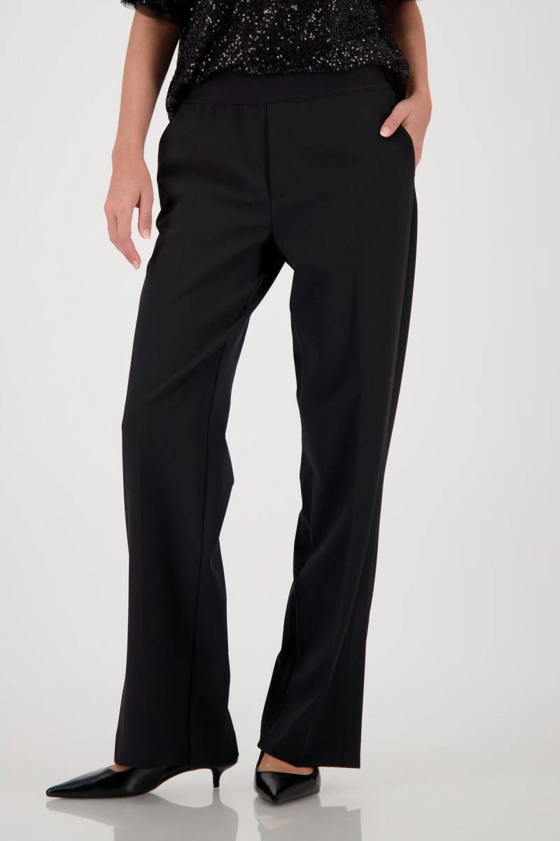 monari - Straight-Leg-Hose mit Bügelfalte schwarz - Gr. - 44 von monari