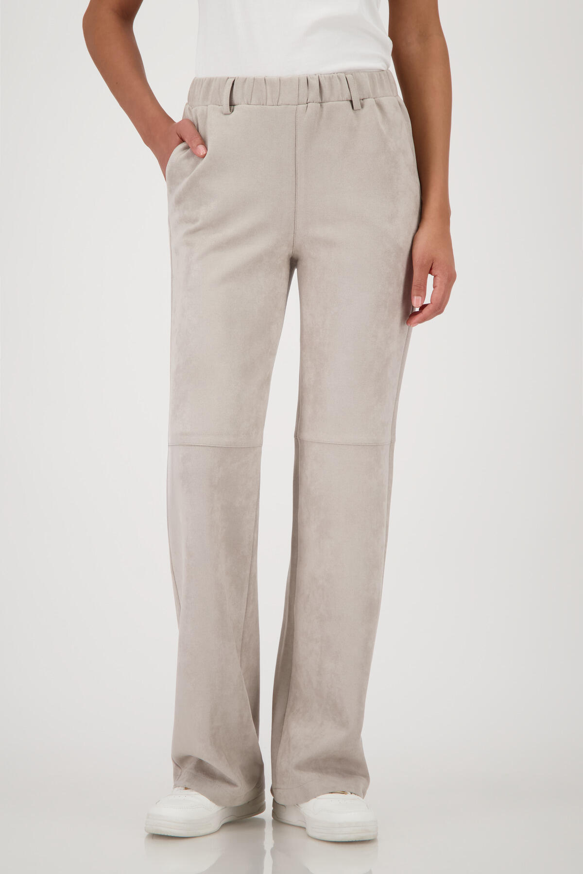 monari - Straight-Leg-Velours-Hose - Gr. - 40 von monari