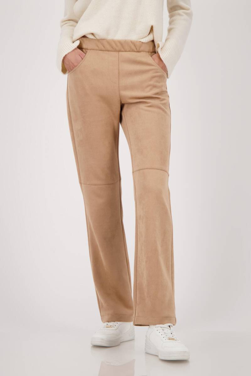 monari - Straight-Leg-Velours-Hose cognac - Gr. - 42 von monari