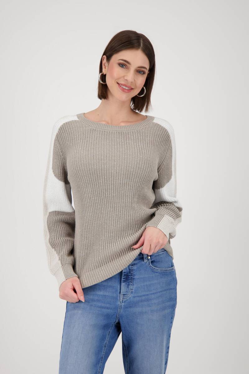 monari - Strickpullover mit Lurex - Gr. - 38 von monari