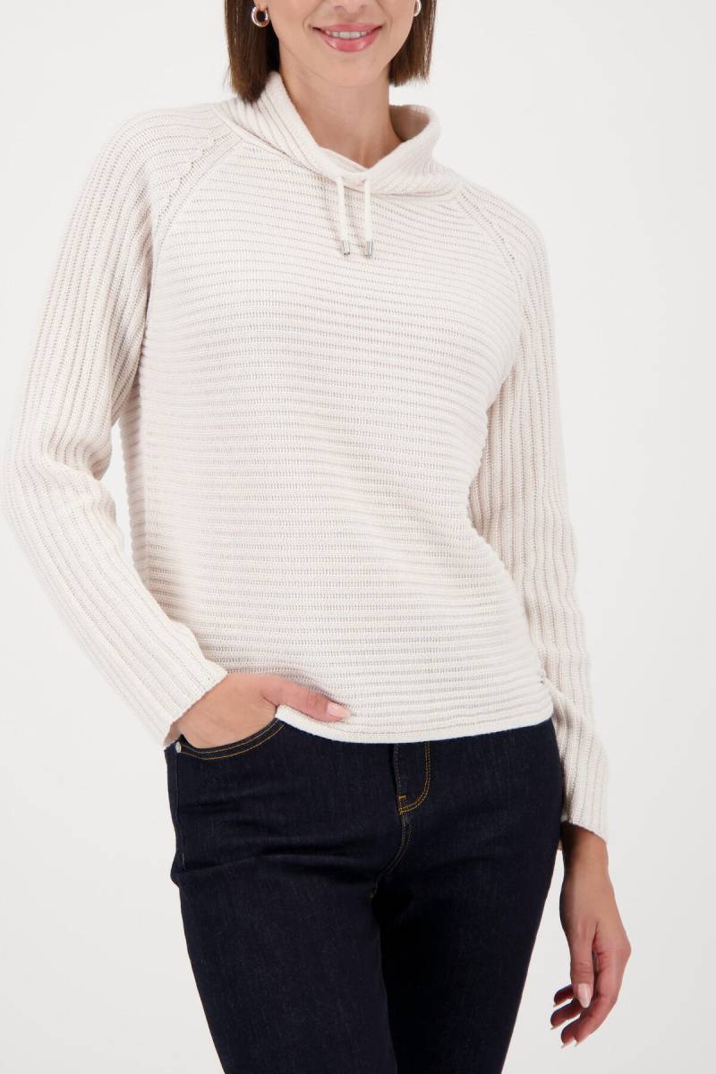 monari - Strickpullover mit Stehkragen almond - Gr. - 42 von monari