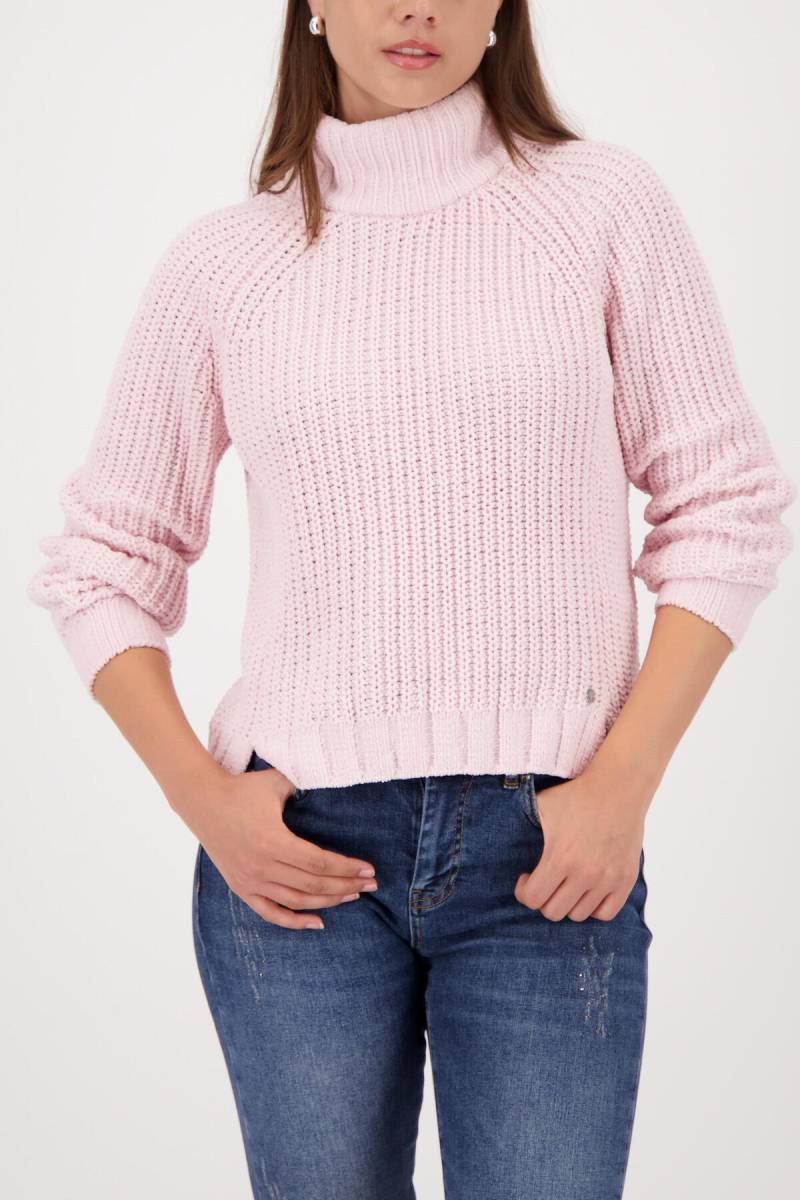 monari - Strickpullover mit Stehkragen light rose - Gr. - 44 von monari