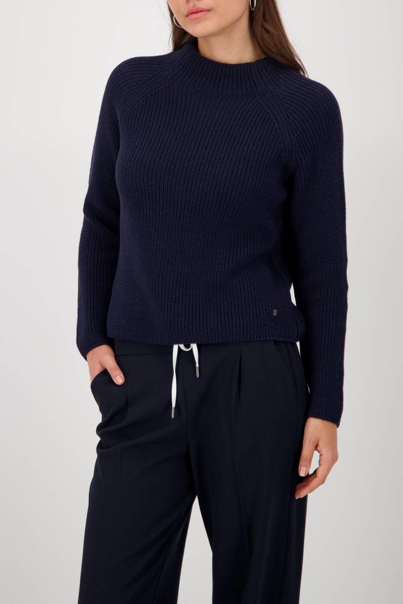 monari - Strickpullover mit Stehkragen night sky - Gr. - 46 von monari