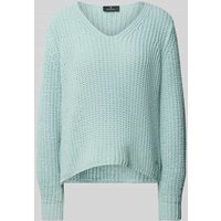 monari Strickpullover mit gerippten Abschlüssen in Mint, Größe 38 monari Strickpullover mit gerippten Abschlüssen in Mint, Größe 38 von monari