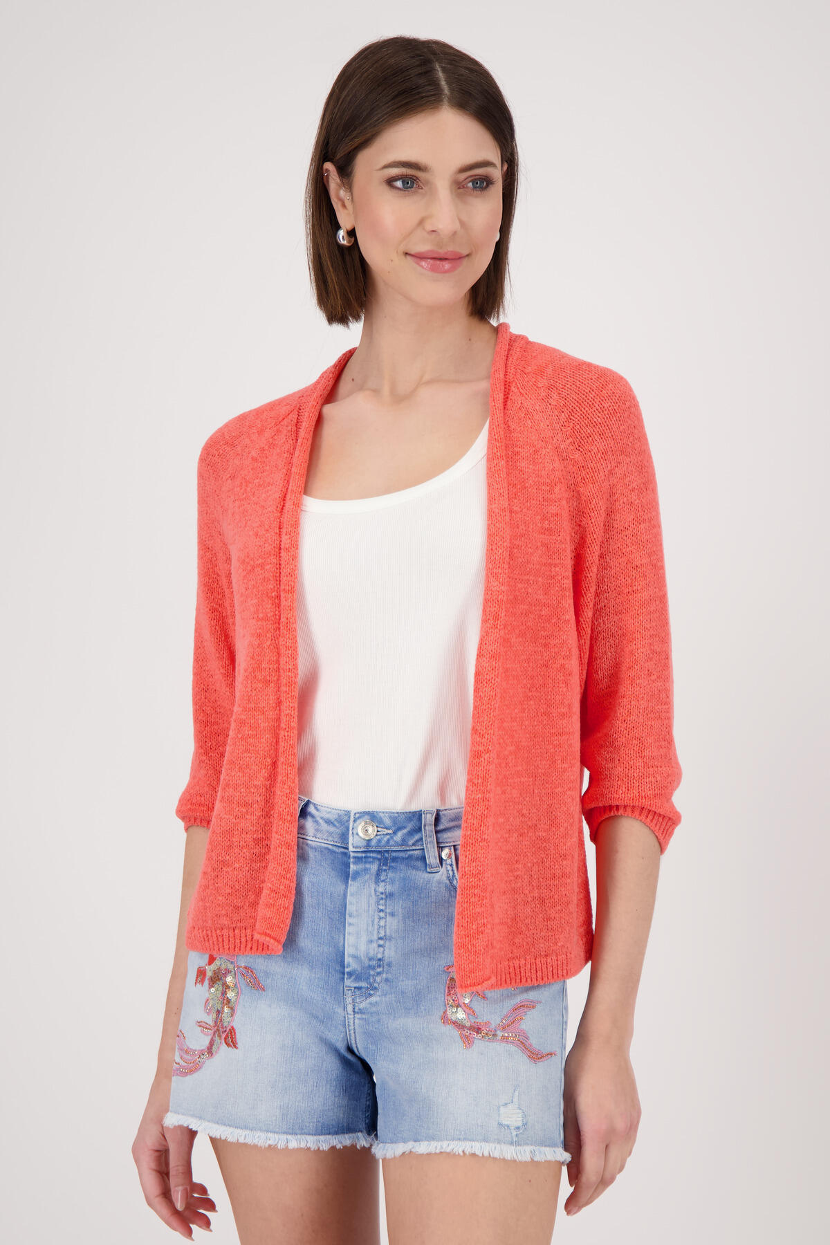 monari - Stricküberwurf coral - Gr. - 40 von monari