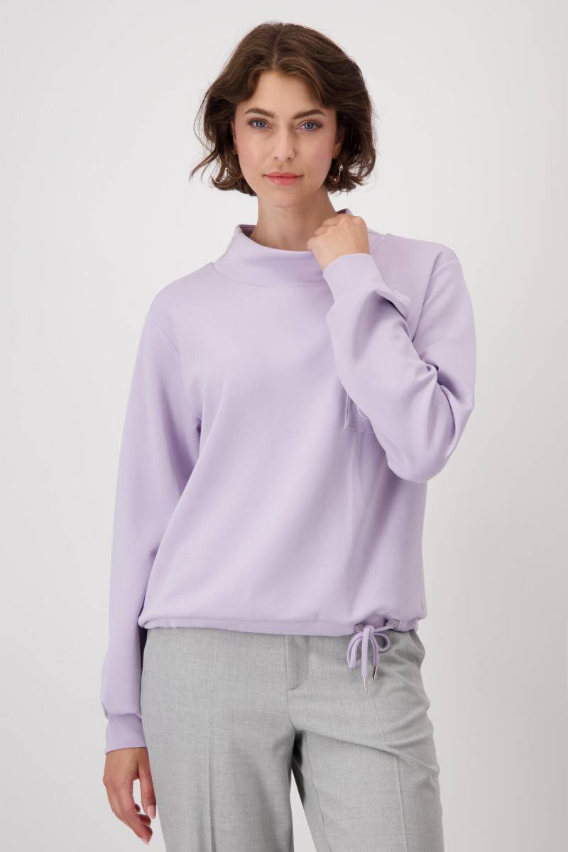 monari - Sweatshirt mit 3-D-Druck soft lilac - Gr. - 38 von monari