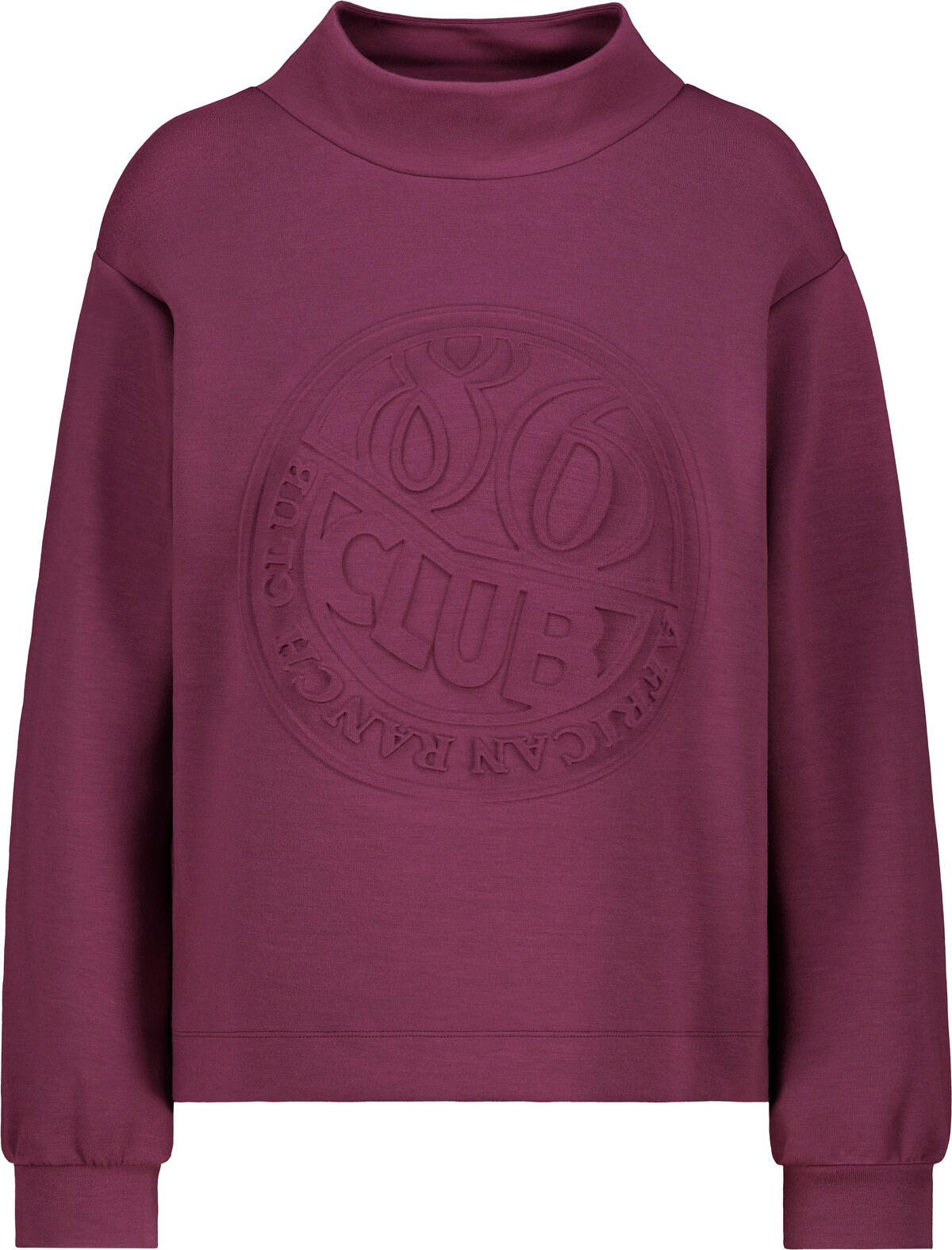 monari - Sweatshirt mit 3D-Druck bordeaux - Gr. - 44 von monari