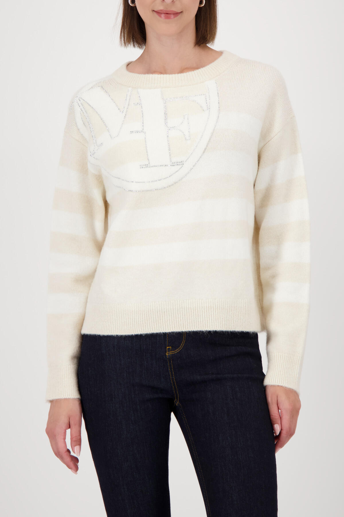 monari - Sweatshirt mit 3D-Druck chimney red - Gr. - 42 von monari