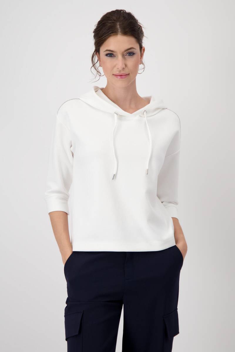 monari - Sweatshirt mit Schmuckkette off-white - Gr. - 42 von monari
