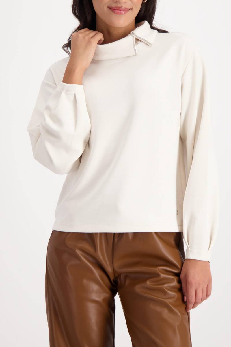 monari - Sweatshirt mit Schmuckkettendetail almond - Gr. - 38 von monari