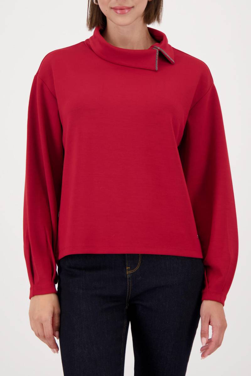 monari - Sweatshirt mit Schmuckkettendetail chimney red - Gr. - 38 von monari