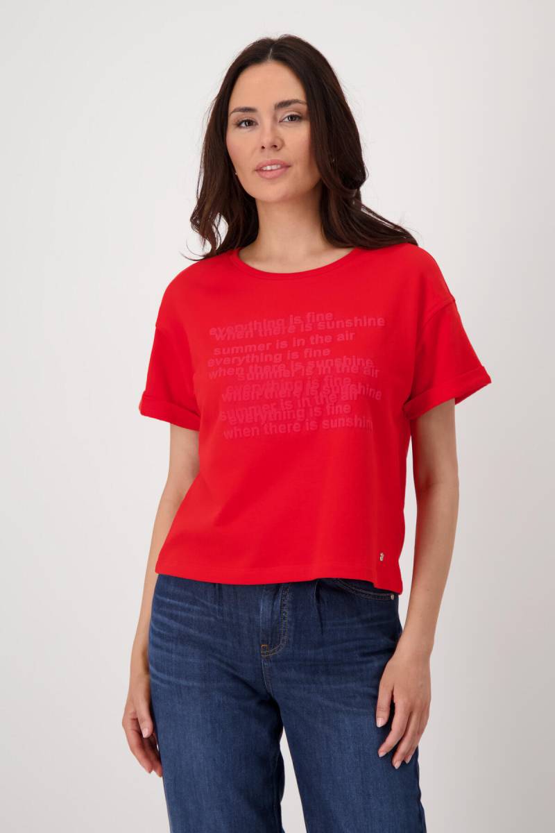 monari - Sweatshirt mit Schriftzug red - Gr. - 40 von monari