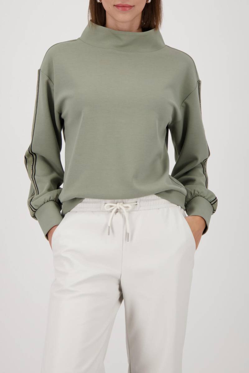 monari - Sweatshirt mit Streifen sage - Gr. - 38 von monari