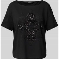 monari T-Shirt mit Paillettenbesatz in Black, Größe 40 monari T-Shirt mit Paillettenbesatz in Black, Größe 40 von monari