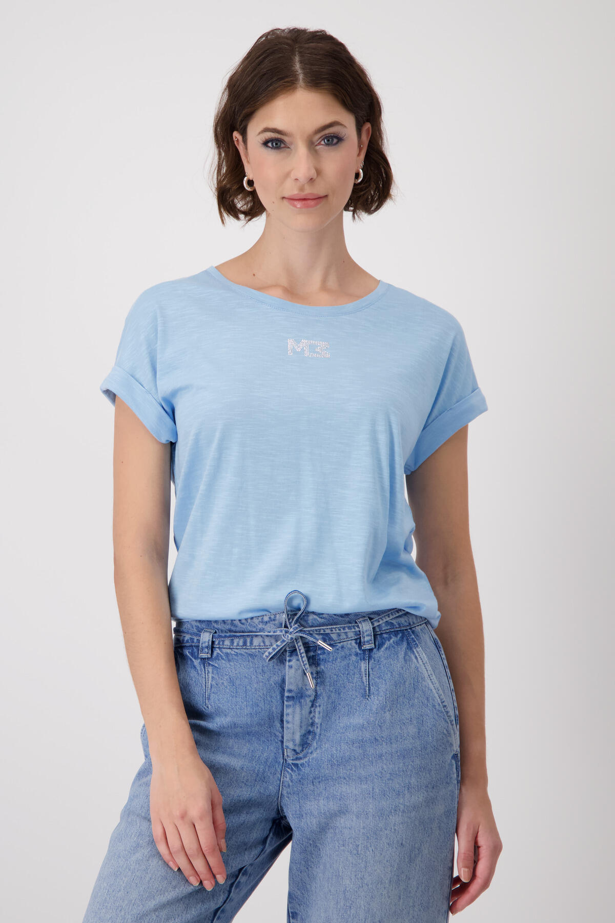 monari - T-Shirt mit Schmuck spring water - Gr. - 42 von monari