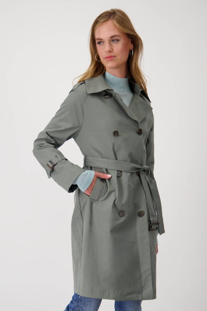 monari - Trenchcoat mit Schmuckkette forest - Gr. - 38 von monari