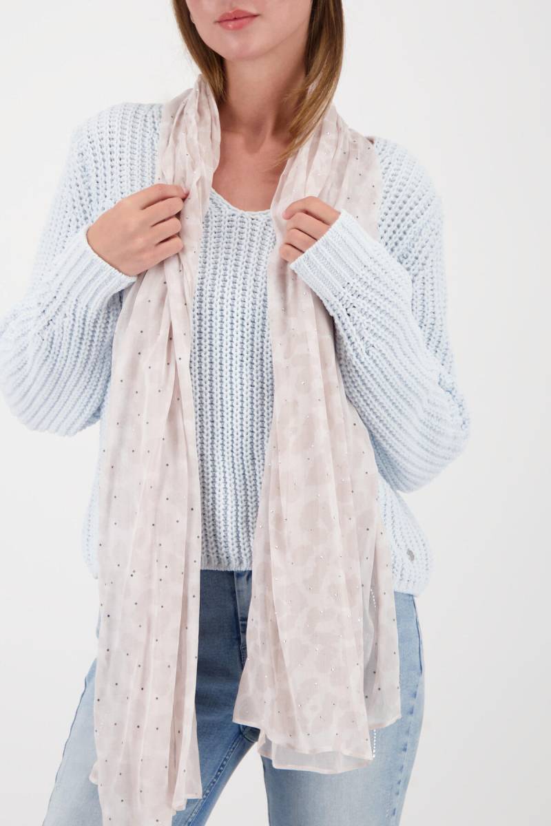 monari - Tuch mit Leomuster lattemacchiato gemustert - Gr. - OS von monari