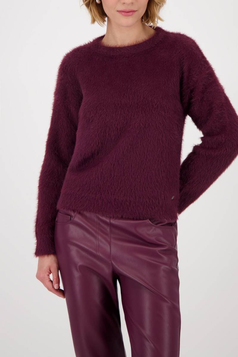 monari - Weicher Langarm-Pullover bordeaux - Gr. - 34 von monari