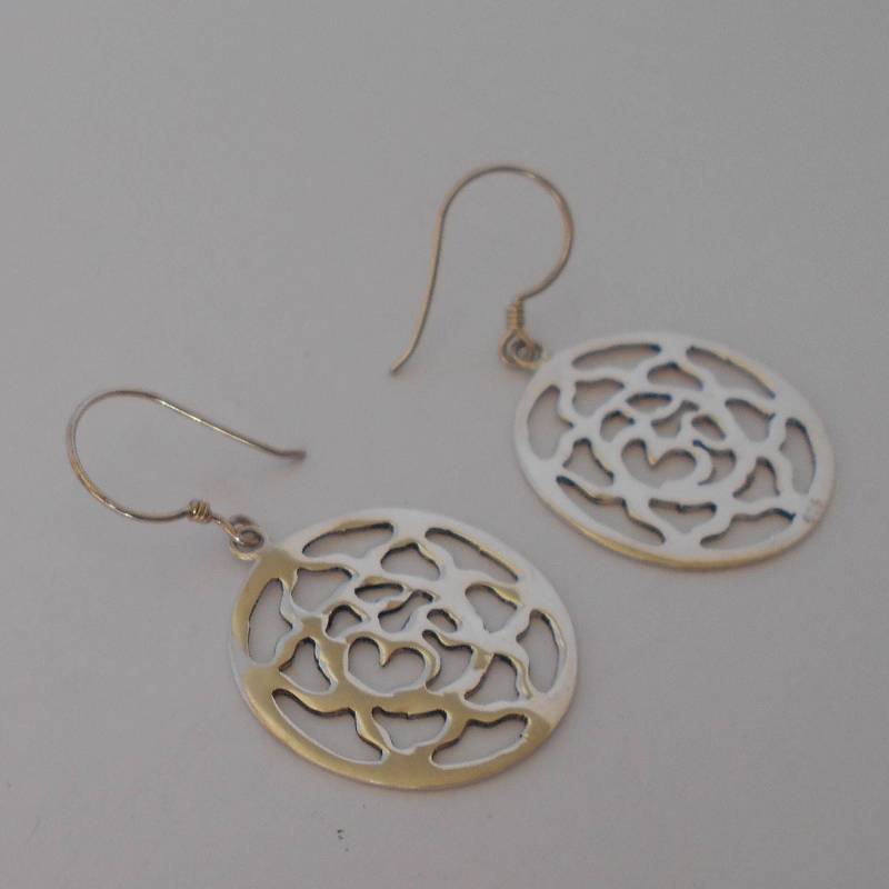 Handgemachte 925 Sterling Silber Ohrringe von mondosilver