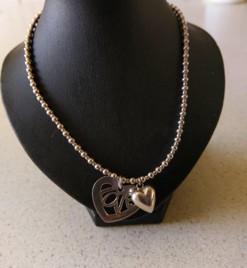 Handgemachte Massivem 925 Sterling Silber Charm Halskette Handgemachte Massivem 925 Sterling Silber Charm Halskette von mondosilver