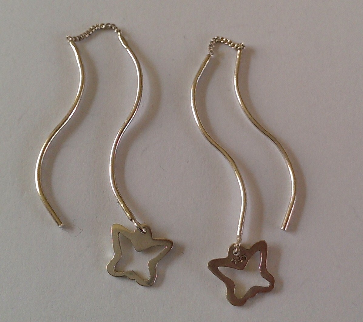 Handgemachter 925 Sterling Silber Ohrring Handgemachter 925 Sterling Silber Ohrring von mondosilver