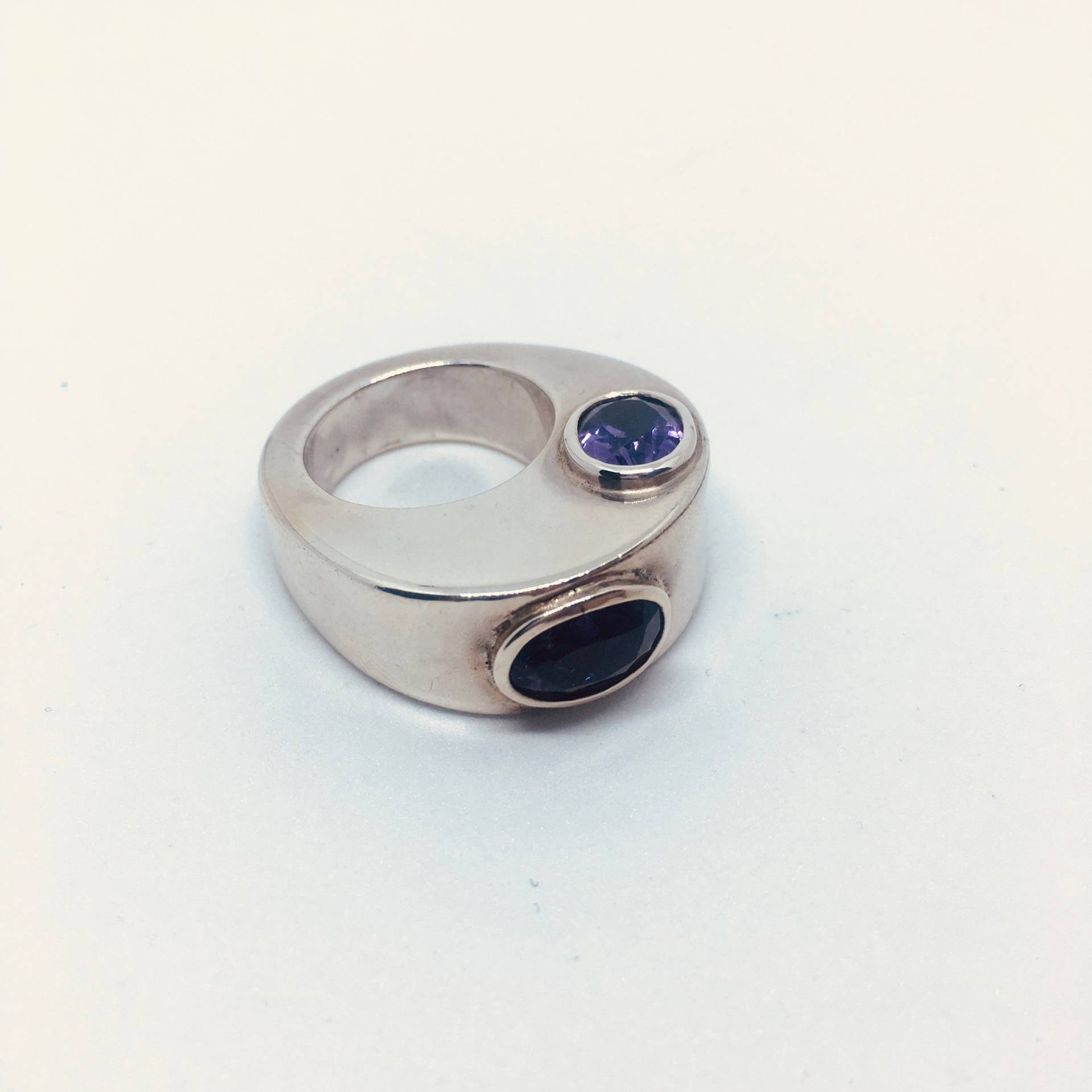 Schlepptau Stein, Silber Ring 925, Amethyst Schlepptau Stein, Silber Ring 925, Amethyst von monicamurillojewels