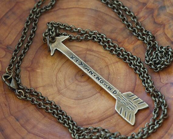 Benutzerdefinierten Pfeil Halskette & Chain E0380A von monkeysalwayslook