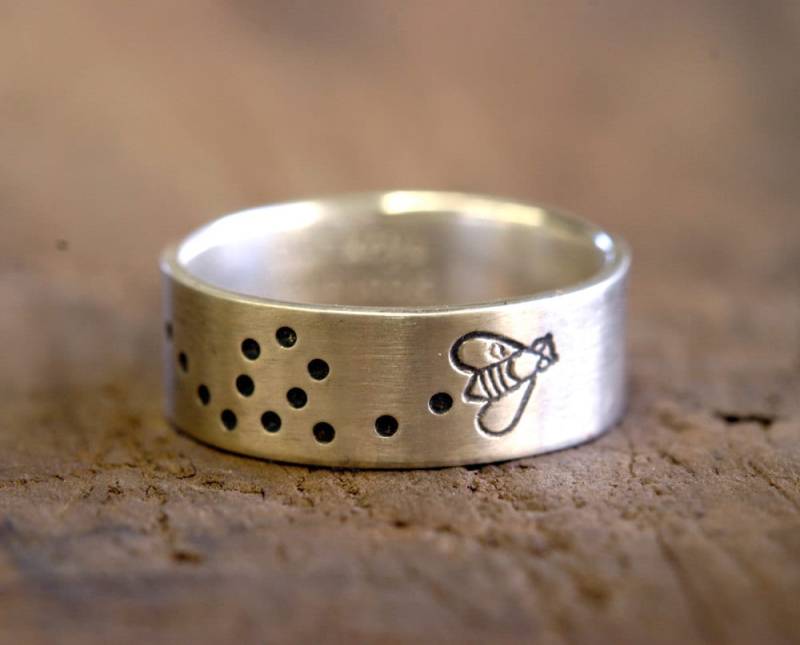 sterling Silber Hummel, Dragon Fly Oder Lady Bug Ring | E0259 von monkeysalwayslook