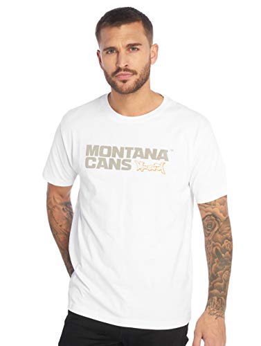 Montana Herren T-Shirts Clothing Typo Logo weiß XL von Montana