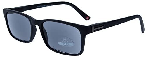 Montana sonnenbrille unisex rechteckig schwarz (MR73S) Stärke +1,50 von Montana Eyewear