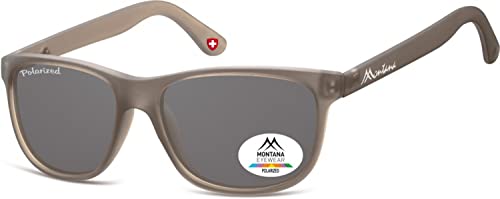 Montana Eyewear Unisex MP48D Sonnenbrille, Matt hellgrau, 58 von Montana