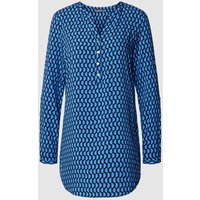 Montego Bluse aus Viskose mit Allover-Print in Dunkelblau, Größe 34 von montego