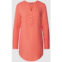 Montego Bluse aus Viskose mit Allover-Print in Hellrot, Größe 34 von montego