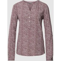 Montego Bluse mit Allover-Muster in Bordeaux, Größe 34 von montego