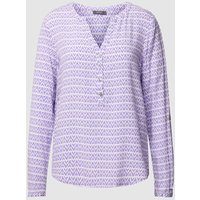 Montego Bluse mit Allover-Muster in Violett, Größe 34 von montego