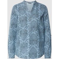 Montego Bluse mit Paisley-Muster in Hellblau, Größe 36 von montego