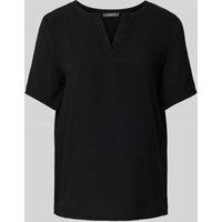 Montego Blusenshirt aus Viskose in unifarbenem Design in Black, Größe 34 von montego