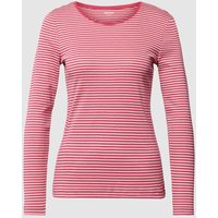 Montego Longsleeve mit Streifenmuster in Neon Pink, Größe XS von montego