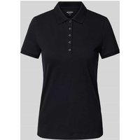 Montego Regular Fit Poloshirt in unifarbenem Design in Black, Größe L von montego