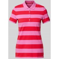 Montego Regular Fit Poloshirt mit Blockstreifen in Pink, Größe XS von montego