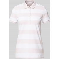 Montego Regular Fit Poloshirt mit Blockstreifen in Rose, Größe L von montego