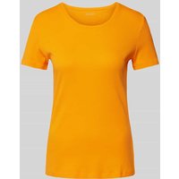 Montego T-Shirt in Melange-Optik in Orange, Größe L von montego