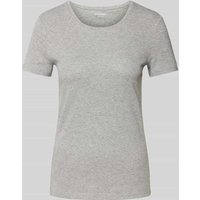 Montego T-Shirt in Melange-Optik in Silber Melange, Größe XS von montego