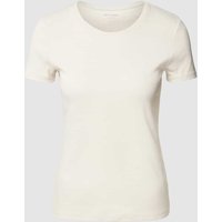 Montego T-Shirt mit Rundhalsausschnitt in Beige Melange, Größe L von montego