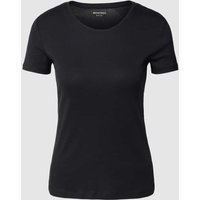 Montego T-Shirt mit Rundhalsausschnitt in Black, Größe M von montego